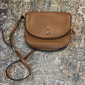 Tory Burch Brown Leather Crossbody Bag